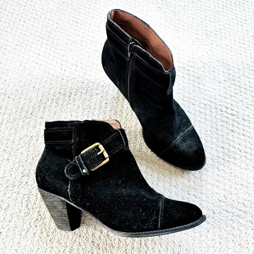 Corso Como Black Suede Ankle Boots